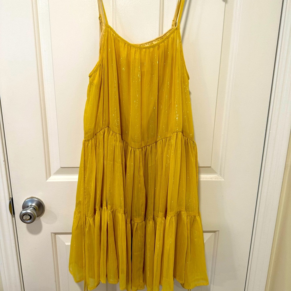 WAYF adjustable yellow swing dress - NEW w/o tags. Size Small
